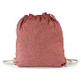  Recycled cotton bag 2 in 1, drawstring bag and shopping bag