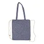  Recycled cotton bag 2 in 1, drawstring bag and shopping bag