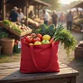  B'RIGHT torba za kupovinu od recikliranog pamuka, 200 g/m2