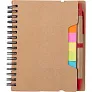  Memo holder, notebook, sticky notes, ball pen