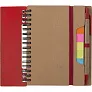  Memo holder, notebook, sticky notes, ball pen