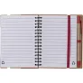  Memo holder, notebook, sticky notes, ball pen