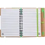  Memo holder, notebook, sticky notes, ball pen