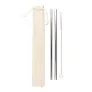  Reusable drinking straw set, 2 pcs with cleaning brush