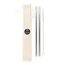  Reusable drinking straw set, 2 pcs with cleaning brush