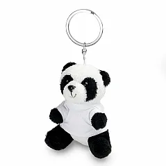 Plush panda, keyring