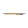  Ball pen with paper barrel and coloured bamboo fibre details