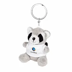 Plush racoon, keyring