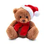 Nathan Brown Plush Christmas teddy bear