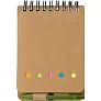  Memo holder, notebook approx. A6, sticky notes and ball pen