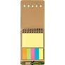  Memo holder, notebook approx. A6, sticky notes and ball pen