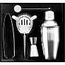  Cocktail set, shaker, ice tong, spoon