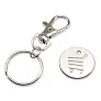  Keyring with shopping cart coin