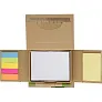  Memo holder, notebook, sticky notes, ball pen, ruler