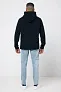  Iqoniq Trivor recycled polyester microfleece hoodie, storm grey - iqoniq