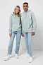  Iqoniq Trivor recycled polyester microfleece hoodie, storm grey - iqoniq