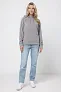  Iqoniq Trivor recycled polyester microfleece hoodie, storm grey - iqoniq