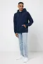  Iqoniq Trivor recycled polyester microfleece hoodie, storm grey - iqoniq