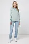  Iqoniq Trivor recycled polyester microfleece hoodie, storm grey - iqoniq