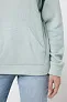  Iqoniq Trivor recycled polyester microfleece hoodie, storm grey - iqoniq