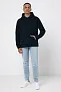  Iqoniq Trivor recycled polyester microfleece hoodie, storm grey - iqoniq