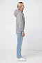  Iqoniq Trivor recycled polyester microfleece hoodie, storm grey - iqoniq