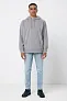  Iqoniq Trivor recycled polyester microfleece hoodie, storm grey - iqoniq