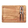 NUTPLATE Acacia nut cracker set