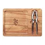 NUTPLATE Acacia nut cracker set