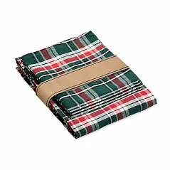 Chequer cotton tablecloth set