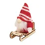 FROSTY SLEIGH gnom na drvenim saonicama