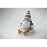 FROSTY SLEIGH gnom na drvenim saonicama