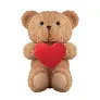 SNUGGLE plišani medvjedić sa srcem, 23 cm
