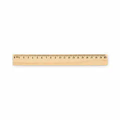 Drveno ravnalo 20 cm