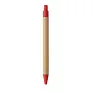 ITEA COLOUR Push button ball pen in bamboo