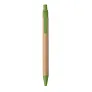 ITEA COLOUR Push button ball pen in bamboo