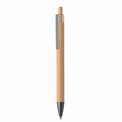 Push button bamboo pen
