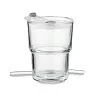 SIP Glass tumbler with straw 400ml