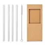 GLAW 4 reusable glass straws