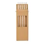 GLAW 4 reusable glass straws