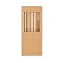 GLAW 4 reusable glass straws
