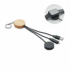 Key ring with 4 in 1 60W cable