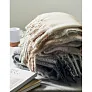 QUET Chequered mohair blanket