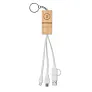CLAUERC Bamboo key ring and stand