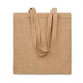 ZOLANG Jute long handled shopping bag