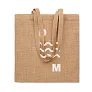 ZOLANG Jute long handled shopping bag