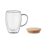 TIROL Double wall borosilicate mug