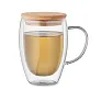 TIROL Double wall borosilicate mug