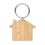 HOUSEBOO House shaped bamboo key ring