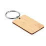 ANGLEBOO Rectangular bamboo key ring